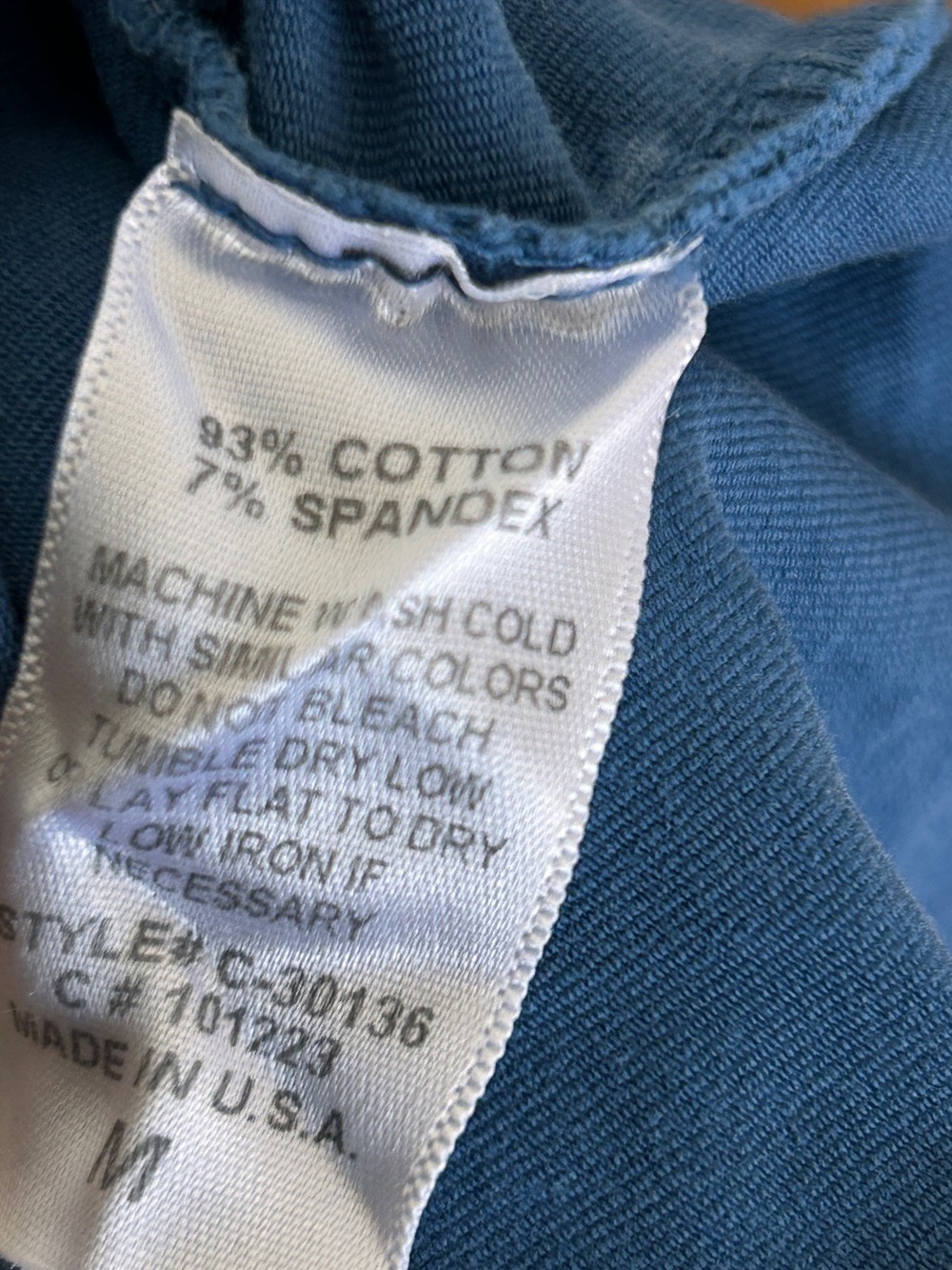 CHATOYANT PANTS WITH HEM DETAIL/DISTRESSED DYE - Picture 5 of 5